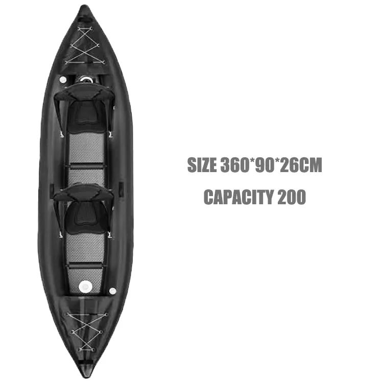 Top Popular PVC rowing boats kayaks custom size 3M 4M Inflatable Fishing Boat with all accessories (1)